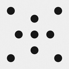 Abstract Cross Pattern Dots Logo generative computational art illustration