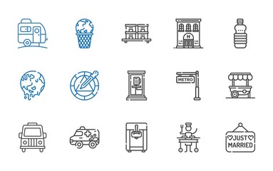 car icons set