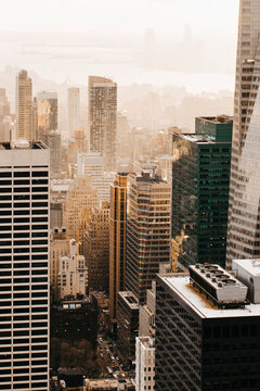 Highrise buildings, New York City, New York, USA
