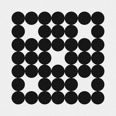 Abstract Cross Pattern Dots Logo generative computational art illustration