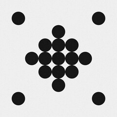 Abstract Cross Pattern Dots Logo generative computational art illustration