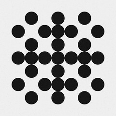 Abstract Cross Pattern Dots Logo generative computational art illustration