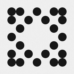 Abstract Cross Pattern Dots Logo generative computational art illustration