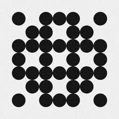 Abstract Cross Pattern Dots Logo generative computational art illustration