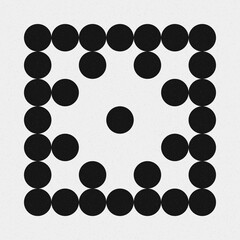 Abstract Cross Pattern Dots Logo generative computational art illustration