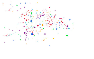 Colored Serpentine Shiny Vector White Background. 