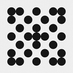 Abstract Cross Pattern Dots Logo generative computational art illustration