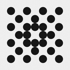 Abstract Cross Pattern Dots Logo generative computational art illustration