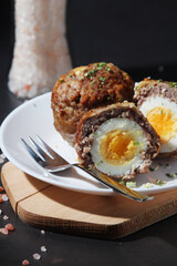 Scottish eggs - national dish of the cuisine of Scotland