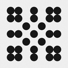 Abstract Cross Pattern Dots Logo generative computational art illustration