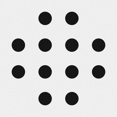 Abstract Cross Pattern Dots Logo generative computational art illustration