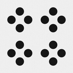 Abstract Cross Pattern Dots Logo generative computational art illustration