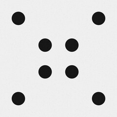 Abstract Cross Pattern Dots Logo generative computational art illustration