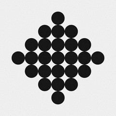 Abstract Cross Pattern Dots Logo generative computational art illustration