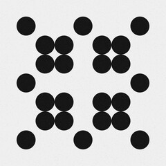 Abstract Cross Pattern Dots Logo generative computational art illustration