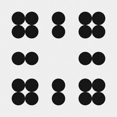 Abstract Cross Pattern Dots Logo generative computational art illustration