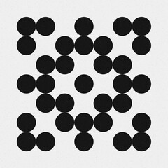 Abstract Cross Pattern Dots Logo generative computational art illustration