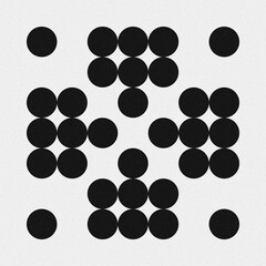 Abstract Cross Pattern Dots Logo generative computational art illustration