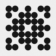Abstract Cross Pattern Dots Logo generative computational art illustration