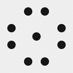 Abstract Cross Pattern Dots Logo generative computational art illustration