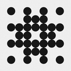 Abstract Cross Pattern Dots Logo generative computational art illustration