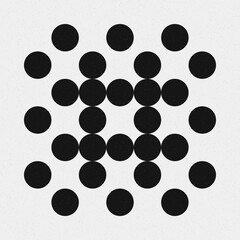 Abstract Cross Pattern Dots Logo generative computational art illustration