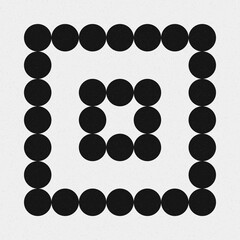 Abstract Cross Pattern Dots Logo generative computational art illustration