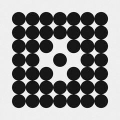 Abstract Cross Pattern Dots Logo generative computational art illustration