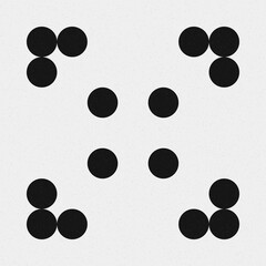 Abstract Cross Pattern Dots Logo generative computational art illustration