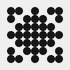 Abstract Cross Pattern Dots Logo generative computational art illustration