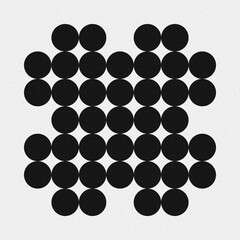 Abstract Cross Pattern Dots Logo generative computational art illustration