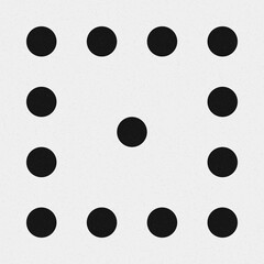 Abstract Cross Pattern Dots Logo generative computational art illustration