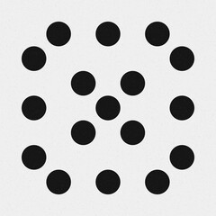 Abstract Cross Pattern Dots Logo generative computational art illustration