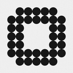 Abstract Cross Pattern Dots Logo generative computational art illustration