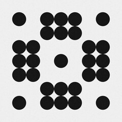 Abstract Cross Pattern Dots Logo generative computational art illustration