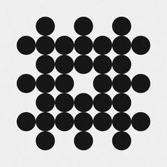 Abstract Cross Pattern Dots Logo generative computational art illustration