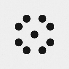 Abstract Cross Pattern Dots Logo generative computational art illustration