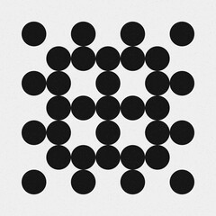 Abstract Cross Pattern Dots Logo generative computational art illustration