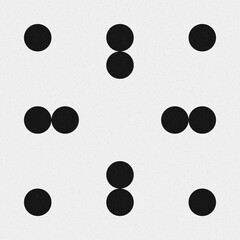 Abstract Cross Pattern Dots Logo generative computational art illustration