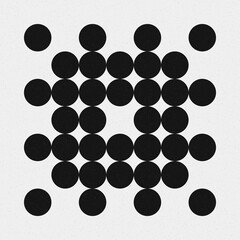 Abstract Cross Pattern Dots Logo generative computational art illustration