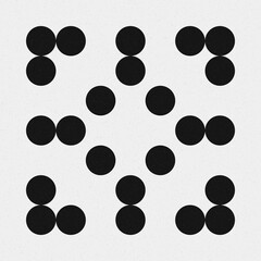 Abstract Cross Pattern Dots Logo generative computational art illustration