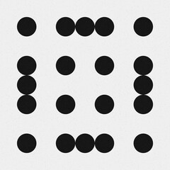 Abstract Cross Pattern Dots Logo generative computational art illustration