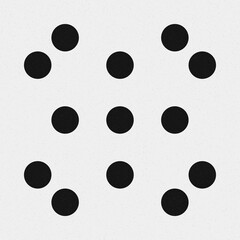 Abstract Cross Pattern Dots Logo generative computational art illustration