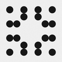 Abstract Cross Pattern Dots Logo generative computational art illustration