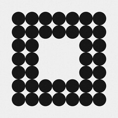 Abstract Cross Pattern Dots Logo generative computational art illustration