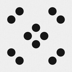 Abstract Cross Pattern Dots Logo generative computational art illustration