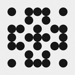 Abstract Cross Pattern Dots Logo generative computational art illustration