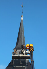 Nacelle grue clocher