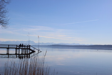 Obraz premium Lake Ammersee Bavaria