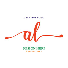 logo letter AL. simple, elegant, easy to understand and authoritative